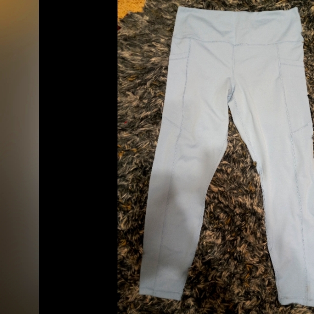Baby Blue Velocity Leggings with Pockets